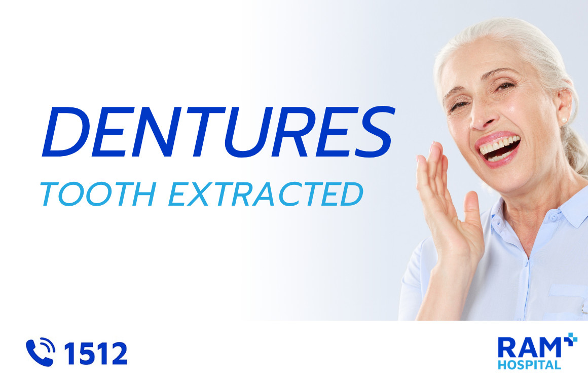 tooth extract with dentures