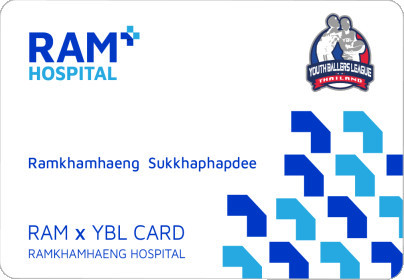 สิทธิประโยชน์บัตรสมาชิก Ram Hospital x YBL Thailand สำหรับนักกีฬา  YBL Season 2